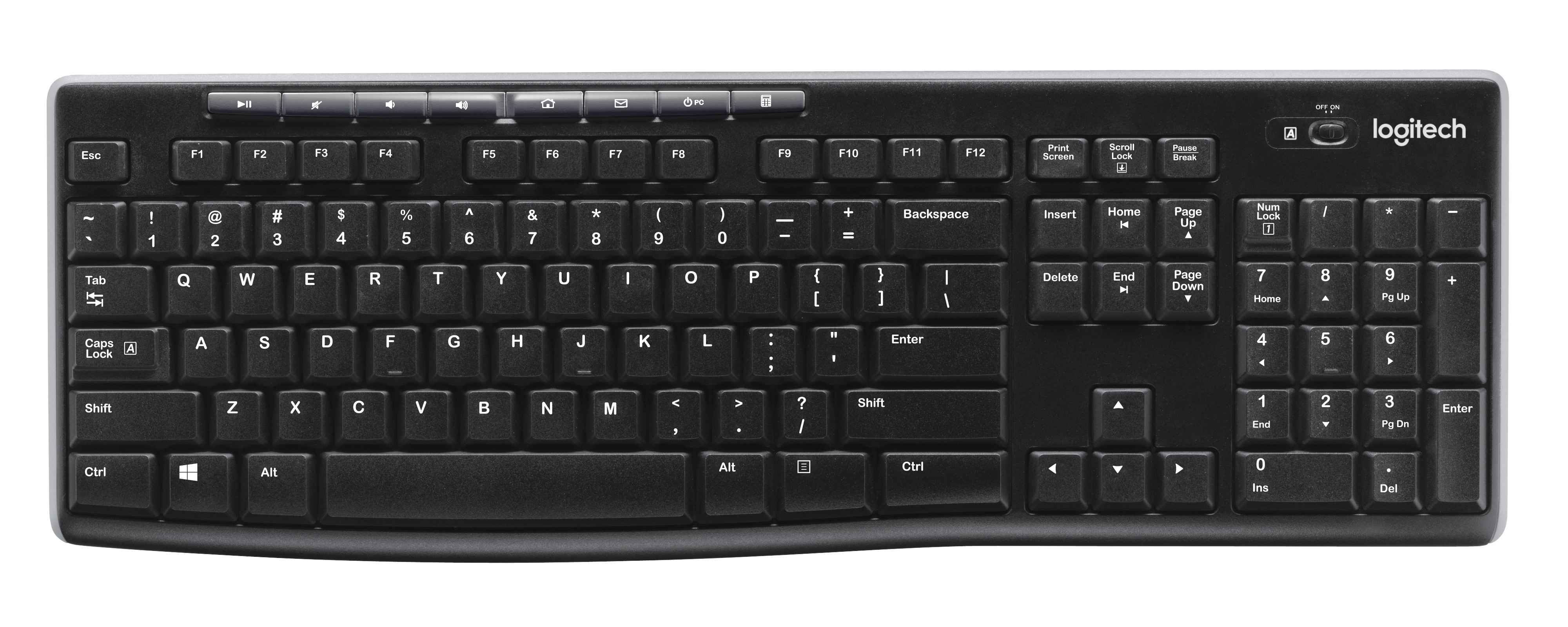 Logitech Wireless K270 - Tastatur - 2.4 GHz - Deut