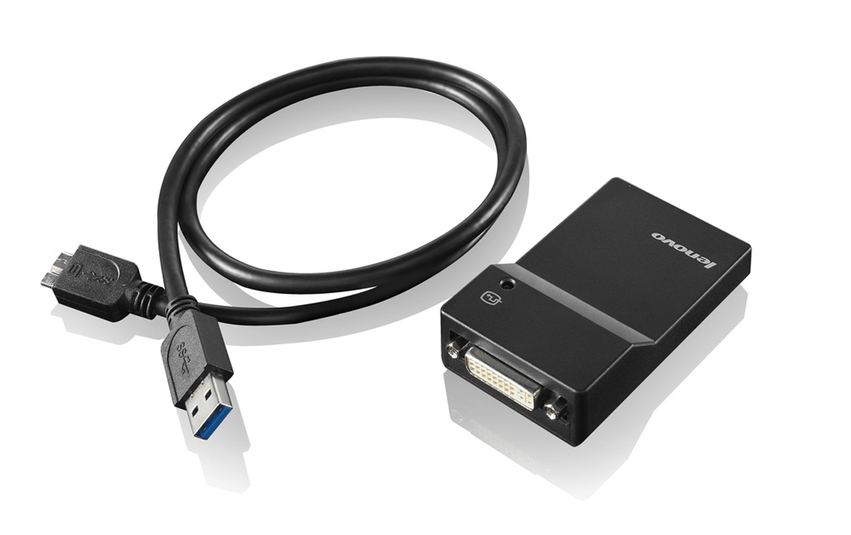 Lenovo USB 3.0 to DVI/VGA Monitor Adapter Ekstern videoadapter USB