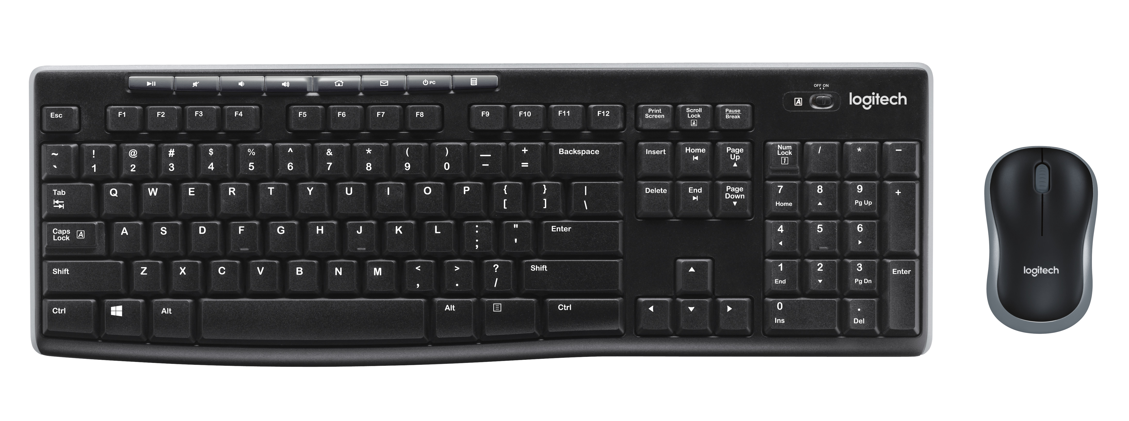 Logitech MK270 keyboard RF Wireless AZERTY French Black