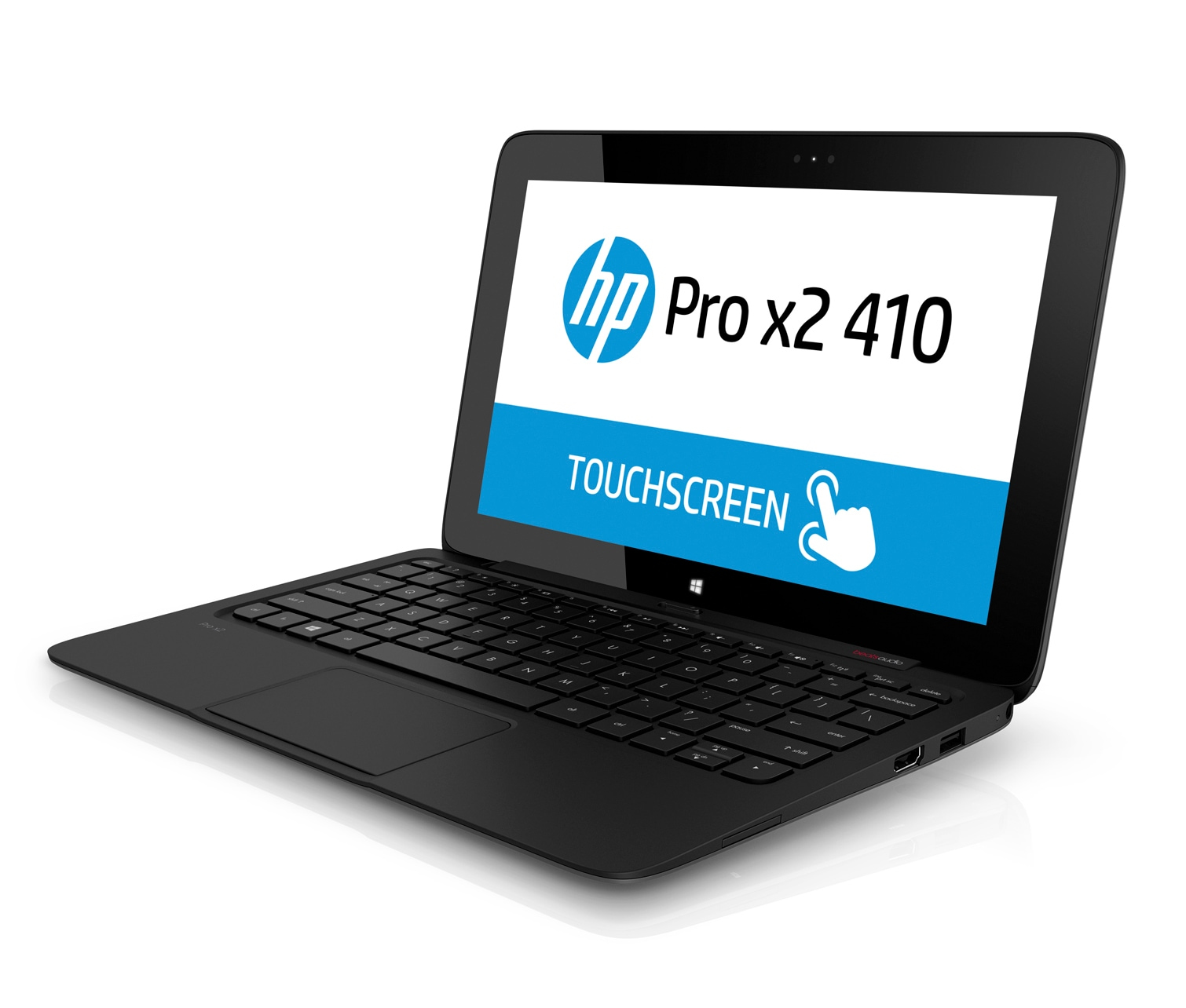HP Pro x2 410 G1 Black Hybrid (2in1) 29.5 cm (11.6") 1366 x 768