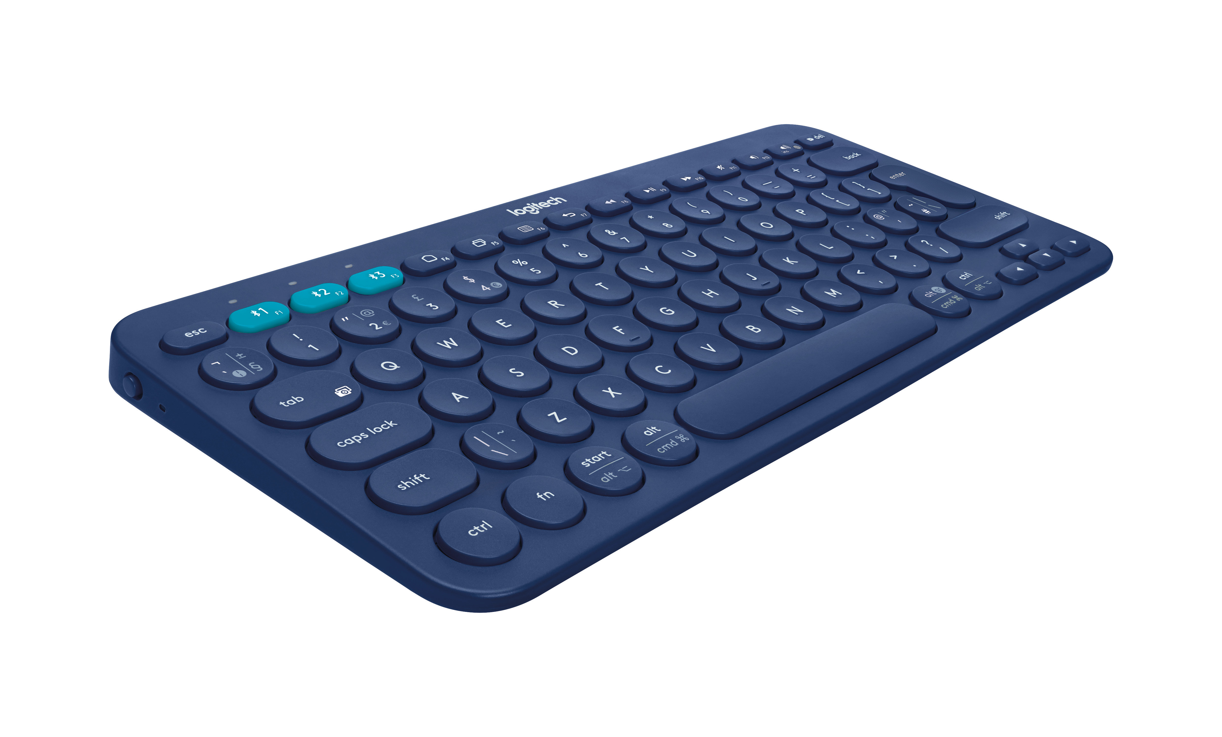 Logitech K380 keyboard Bluetooth QWERTY Pan Nordic Blue