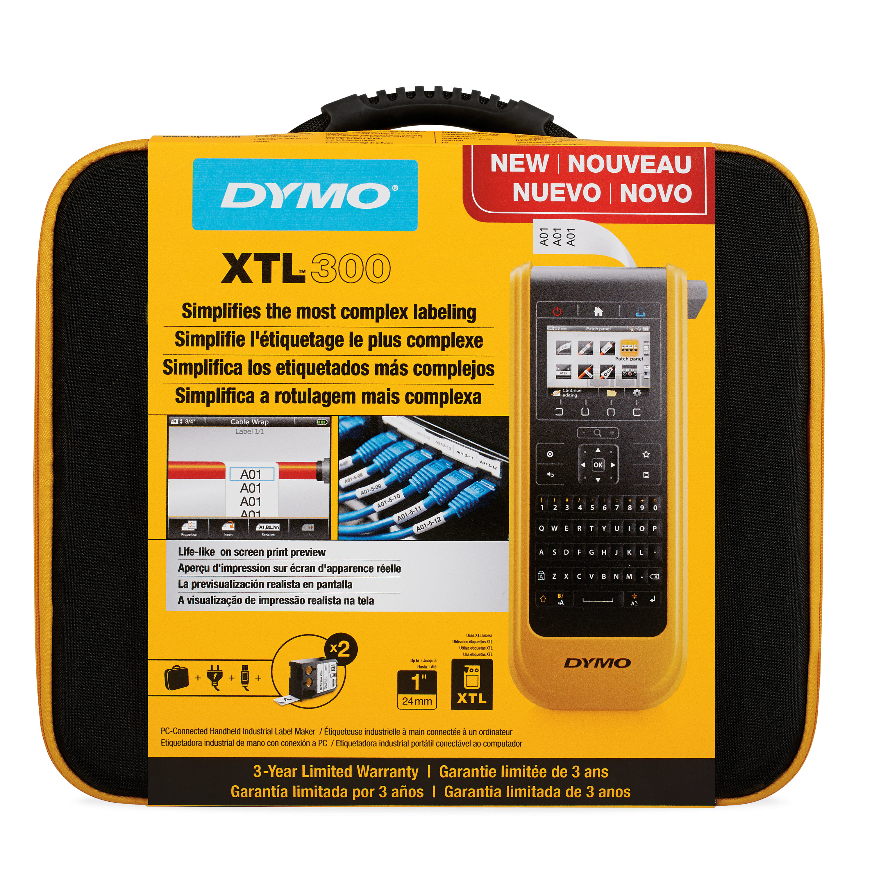 DYMO XTL 300 Kit label printer Thermal transfer 300 x 300 DPI Wired QWERTY