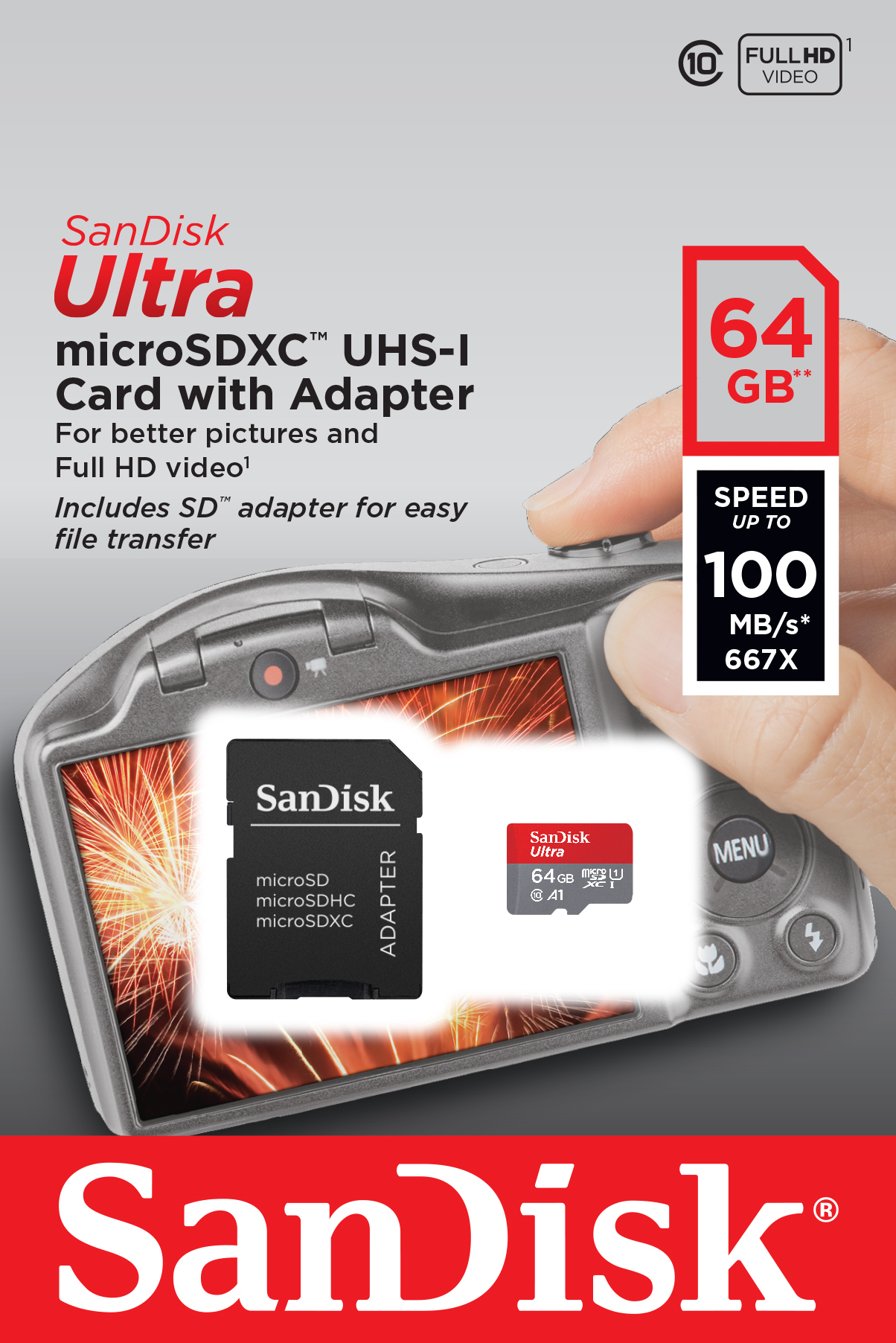 Sandisk Ultra Memory Card 64 Gb Microsdxc Uhs I Class 10 7310