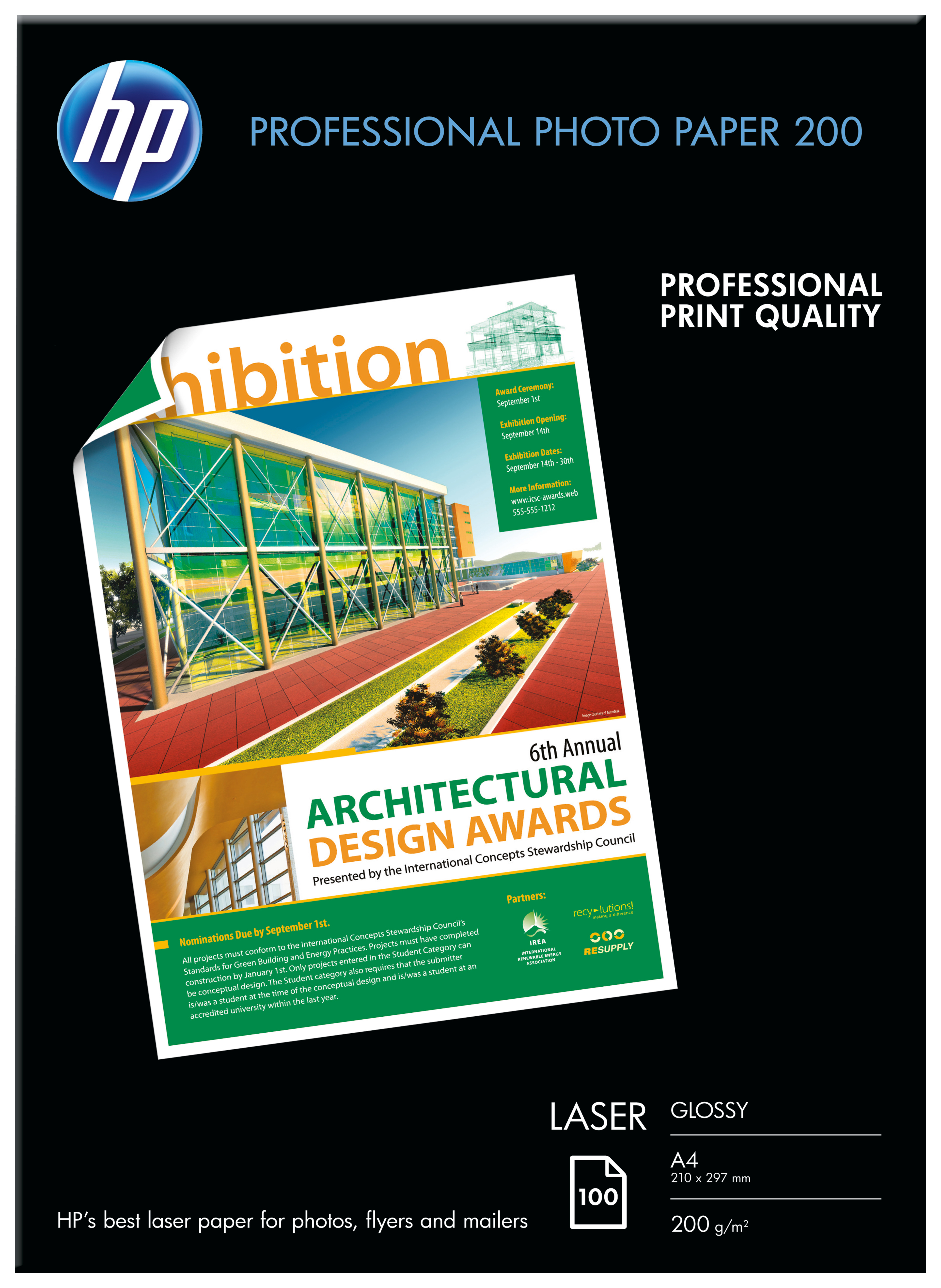 HP CG966A photo paper A4 White Gloss