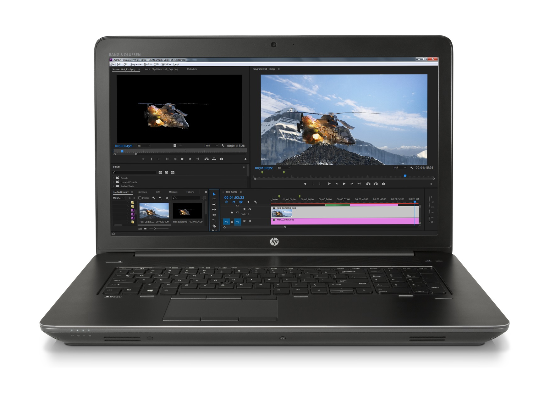 HP ZBook 17 G4 Black Mobile workstation 43.9 cm (17.3