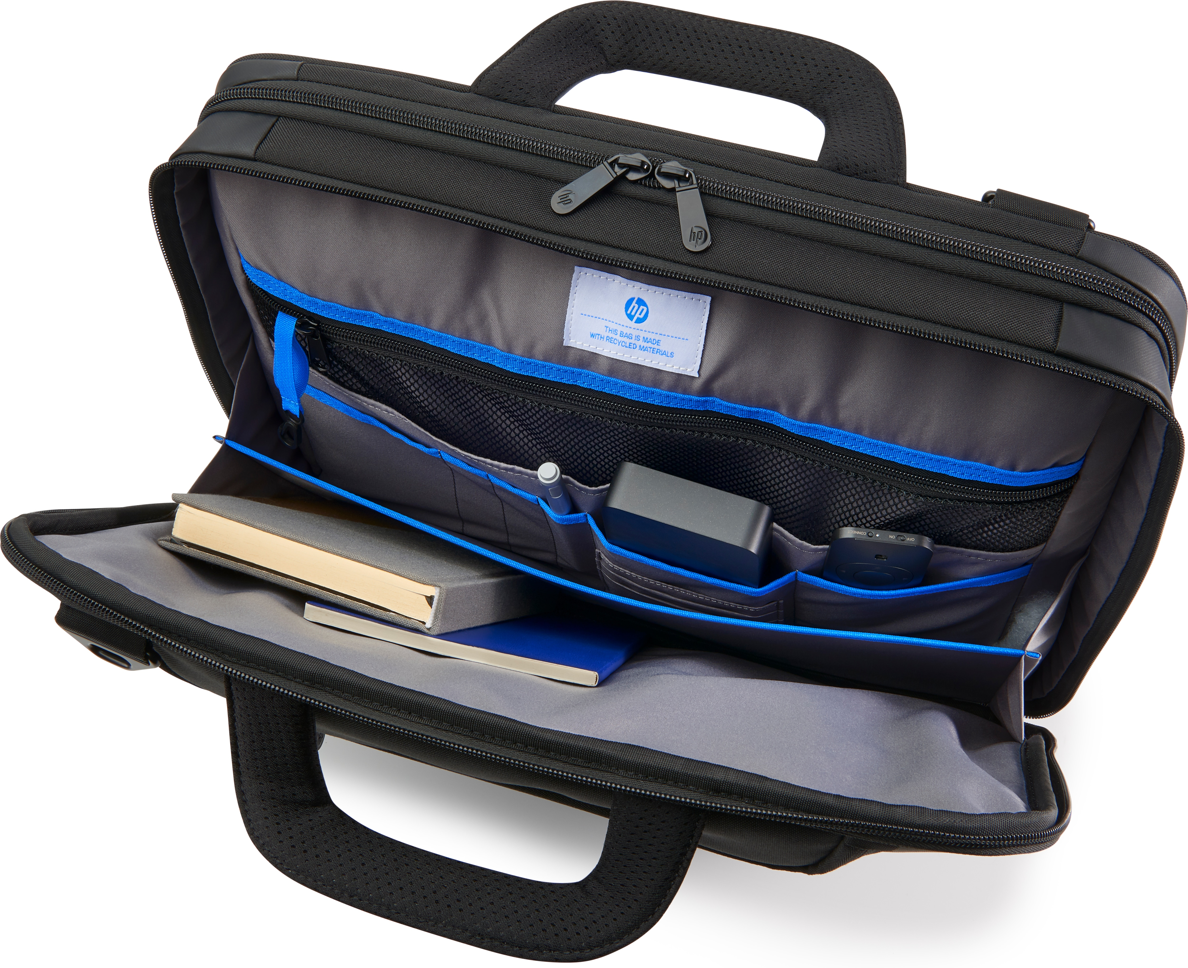 HP Recycled notebook case 39.6 cm (15.6") Toploader bag Black