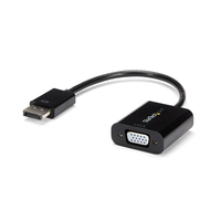 StarTech.com DisplayPort 1,2 to VGA Adapter Converter - DP to VGA - Display-Adapter - DisplayPort (M) - HD-15 (W) - 10cm - aktives Kabel (Signalregenerierung) - Schwarz (DP2VGA3)