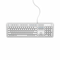 DELL KB216 keyboard Universal USB QWERTY US International White