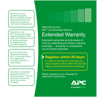 APC WBEXTWAR1YR-AC-03 warranty/support extension 1 year(s)
