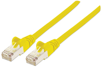 Cat6A Gold Plated Contacts Polybag Orange PVC S/FTP Booted Intellinet Network Patch Cable 0.5m Copper Snagless 