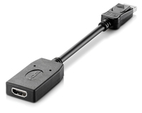 HP DisplayPort to HDMI Adapter HP DisplayPort Black