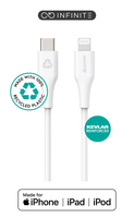 eSTUFF ES602170 lightning cable 1 m White