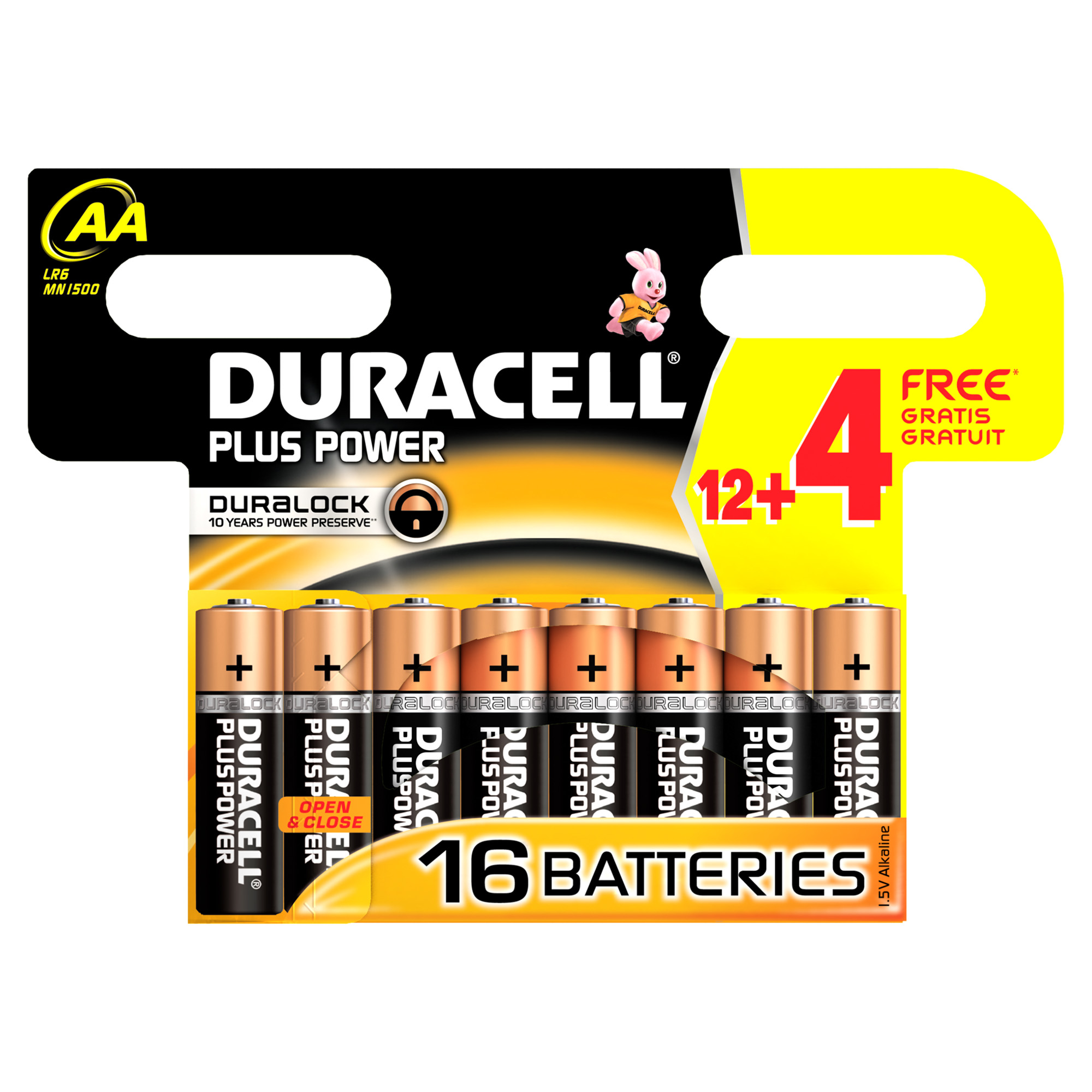 Duracell Plus Power Singleuse battery AA Alkaline